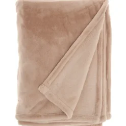 Blush Faux Sheared Mink Throw-Kirkland's Home New