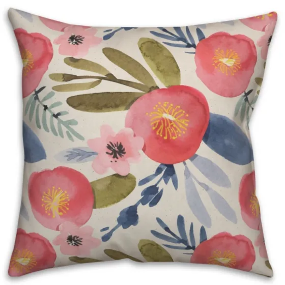 Blush Floral Pillow-Kirkland's Home Outlet