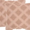 Blush Knotted Diamond Throw Pillows, Set Of 2-Kirkland's Home Shop