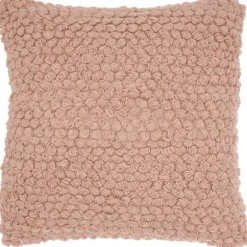 Blush Looped Yarn Wool Pillow-Kirkland's Home Shop