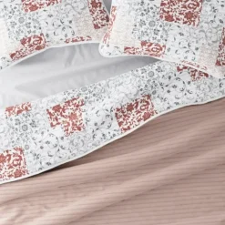Blush Patchwork Reversible 3-Pc. King Quilt Set-Kirkland's Home Cheap