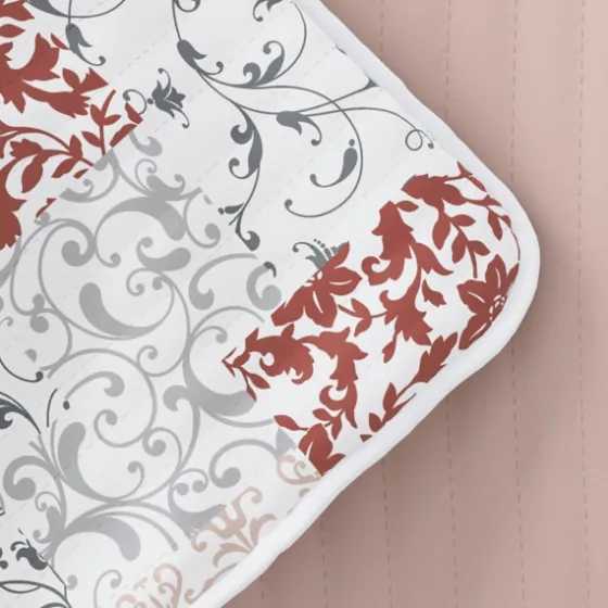 Blush Patchwork Reversible 3-Pc. Queen Quilt Set-Kirkland's Home Discount