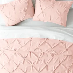 Blush Pinched 2-Pc. Twin Duvet Cover Set-Kirkland's Home Flash Sale