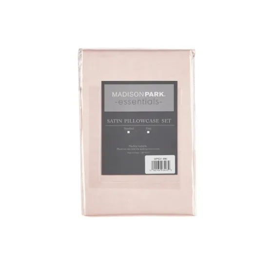 Blush Satin King 2-Pc. Pillow Case Set-Kirkland's Home Cheap