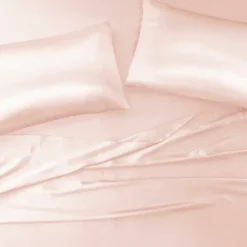 Blush Satin King 2-Pc. Pillow Case Set-Kirkland's Home Cheap