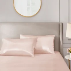 Blush Satin Standard 2-Pc. Pillow Case Set-Kirkland's Home Online