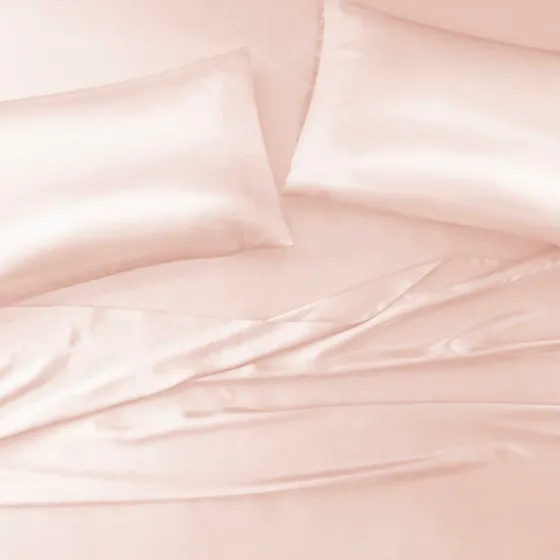 Blush Satin Standard 2-Pc. Pillow Case Set-Kirkland's Home Online