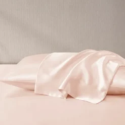 Blush Satin Standard 2-Pc. Pillow Case Set-Kirkland's Home Online