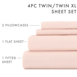 Blush Ultra Soft 4-Pc. Twin Xl Sheet Set-Kirkland's Home Best