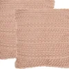 Blush Woven Stripes Throw Pillows, Set Of 2-Kirkland's Home Cheap