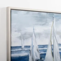 Boats Sail Away Framed Canvas Art Print-Kirkland's Home Clearance