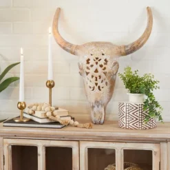 Bohemian Bull Wall Plaque-Kirkland's Home Best Sale
