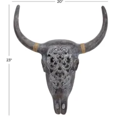 Bohemian Bull Wall Plaque-Kirkland's Home Fashion