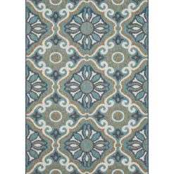 Boho Ikat Indoor/Outdoor Area Rug, 5X7-Kirkland's Home Store