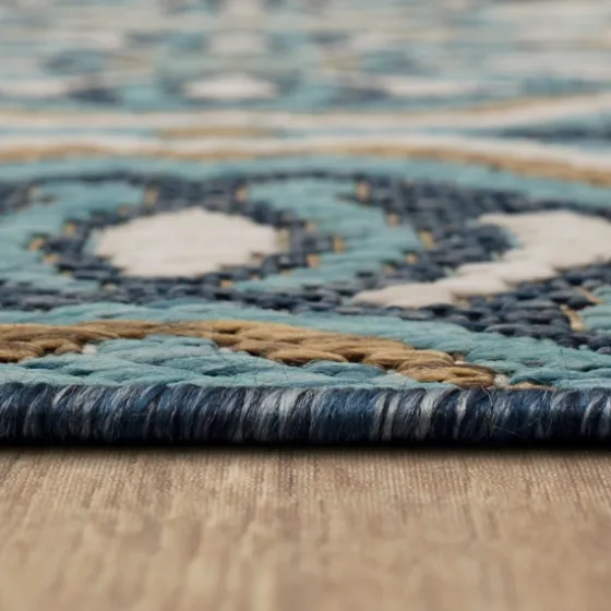 Boho Ikat Indoor/Outdoor Area Rug, 5X7-Kirkland's Home Store