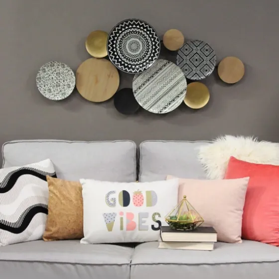 Boho Medley Plates Wall Plaque-Kirkland's Home Fashion