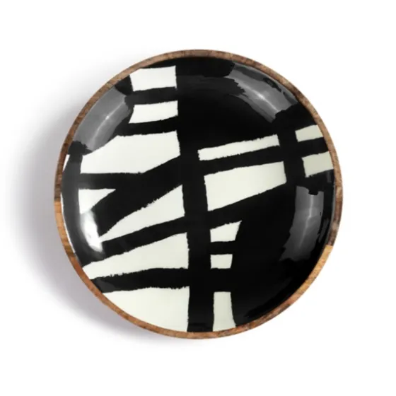 Bold Black And White Hanging Bowl Wall Plaque-Kirkland's Home New