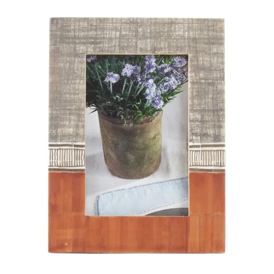 Bone Textured Two Tone Picture Frame, 4X6-Kirkland's Home Clearance