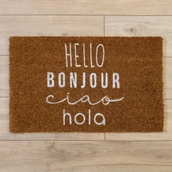 Bonjour Ciao Hola Doormat-Kirkland's Home Best Sale