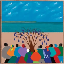 Bottle Tree Gullah Islands Framed Canvas Art Print-Kirkland's Home Best