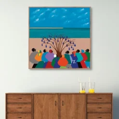 Bottle Tree Gullah Islands Framed Canvas Art Print-Kirkland's Home Best