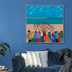 Bottle Tree Gullah Islands Framed Canvas Art Print-Kirkland's Home Best