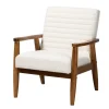 Boucle & Wood Frame Accent Chair-Kirkland's Home Outlet