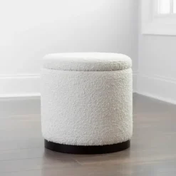 Boucle Storage Ottoman-Kirkland's Home Store