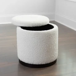 Boucle Storage Ottoman-Kirkland's Home Store