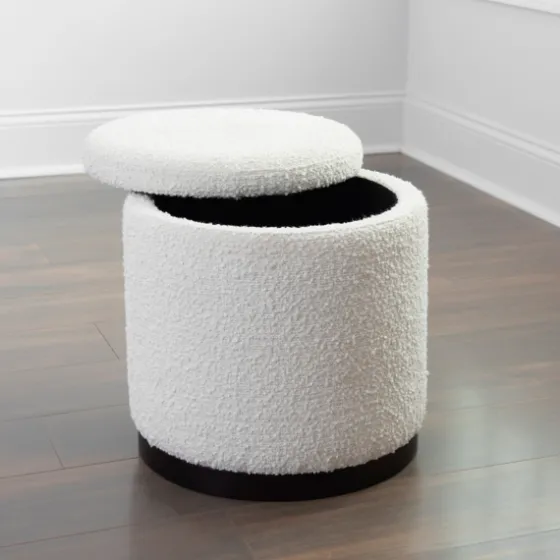 Boucle Storage Ottoman-Kirkland's Home Store