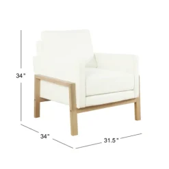 Boucle Wood Frame Accent Chair-Kirkland's Home Flash Sale