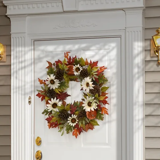 Bountiful Sunflowers Autumn Blend Wreath-Kirkland's Home Best