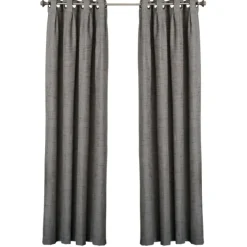 Box Pleated Single Curtain Panel, 84 In.-Kirkland's Home Fashion