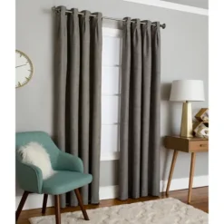 Box Pleated Single Curtain Panel, 84 In.-Kirkland's Home Fashion