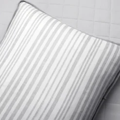 Box Stitch Cotton Full/Queen 3-Pc. Quilt Set-Kirkland's Home Store