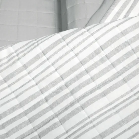 Box Stitch Cotton King 3-Pc. Quilt Set-Kirkland's Home Fashion