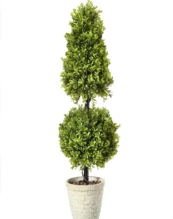 Boxwood Ball And Cone Topiary, 36 In.-Kirkland's Home Cheap