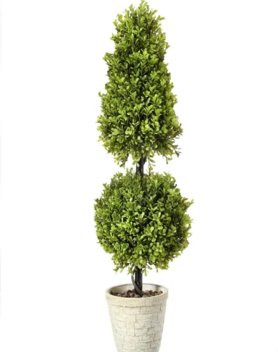 Boxwood Ball And Cone Topiary, 36 In.-Kirkland's Home Cheap