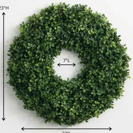Boxwood Ery Wreath, 23 In.-Kirkland's Home Hot