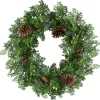 Boxwood Pinecone Christmas Wreath-Kirkland's Home Shop