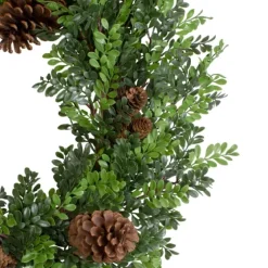 Boxwood Pinecone Christmas Wreath-Kirkland's Home Shop