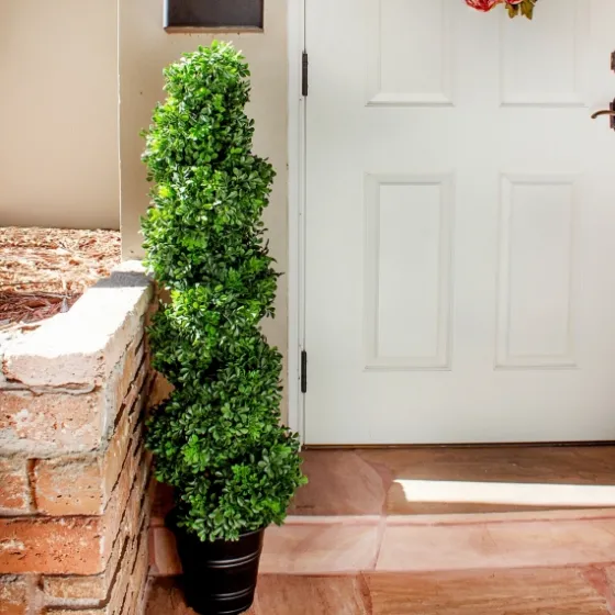 Boxwood Spiral Topiary, 48 In.-Kirkland's Home Hot