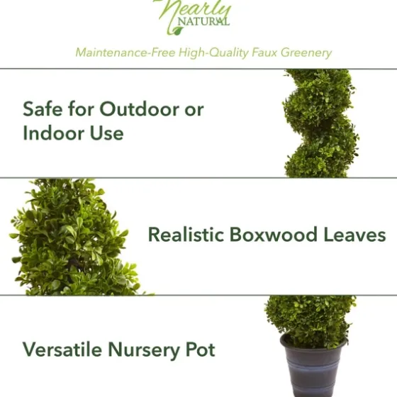 Boxwood Spiral Topiary, 48 In.-Kirkland's Home Hot