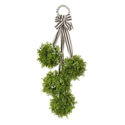 Boxwood Swag With Striped Ribbon-Kirkland's Home Best Sale