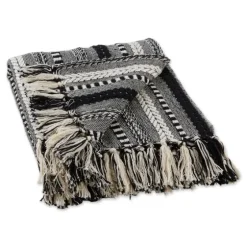 Braided Fringe Throw-Kirkland's Home Clearance