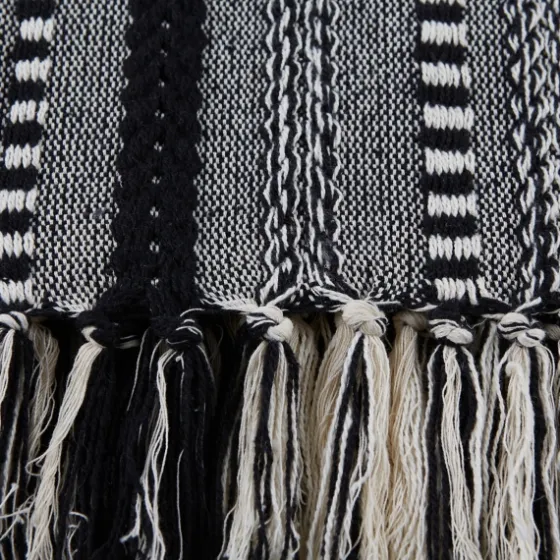 Braided Fringe Throw-Kirkland's Home Clearance