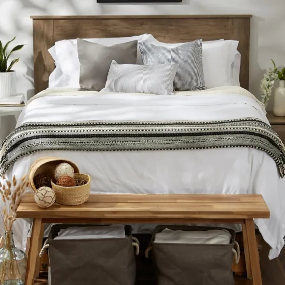 Braided Fringe Throw-Kirkland's Home Clearance