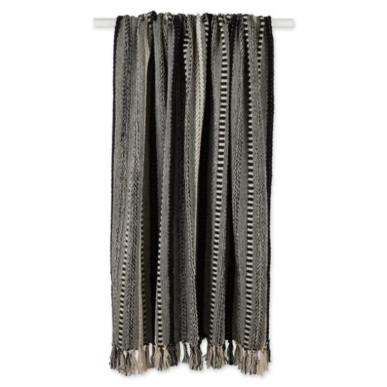 Braided Fringe Throw-Kirkland's Home Clearance