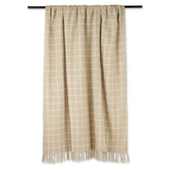 Brandy Plaid Fringed Throw-Kirkland's Home Sale