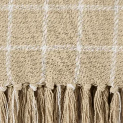 Brandy Plaid Fringed Throw-Kirkland's Home Sale